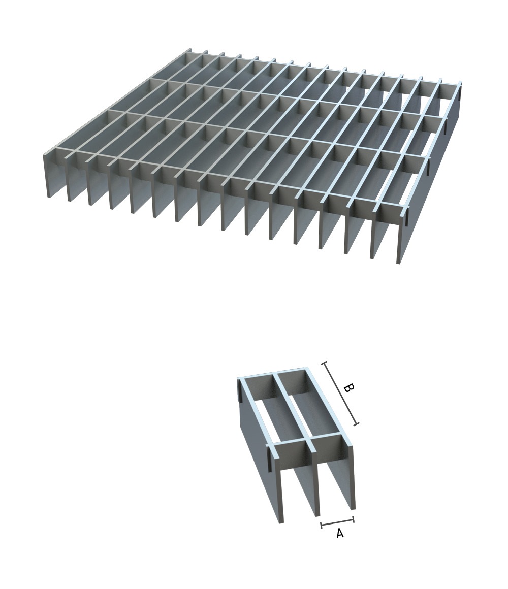 Utilior pressroste - Technische Details Gepresster Gitterroste