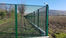 Recintha Safety MACS: fence corner provided with video surveillance system