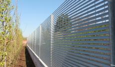 Talia galvanized steel finish louvered fence