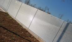 Nuova Defim louvered fence Talia style; profiles alignment detail